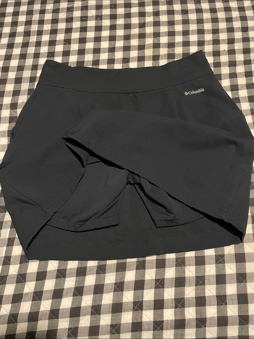 Columbia Black Athletic Skort with Subtle Logo